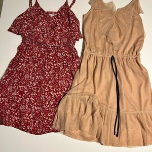 SunDress woman’s 
XS sleeveless Layered fairy core whimsical lot‎ of 2